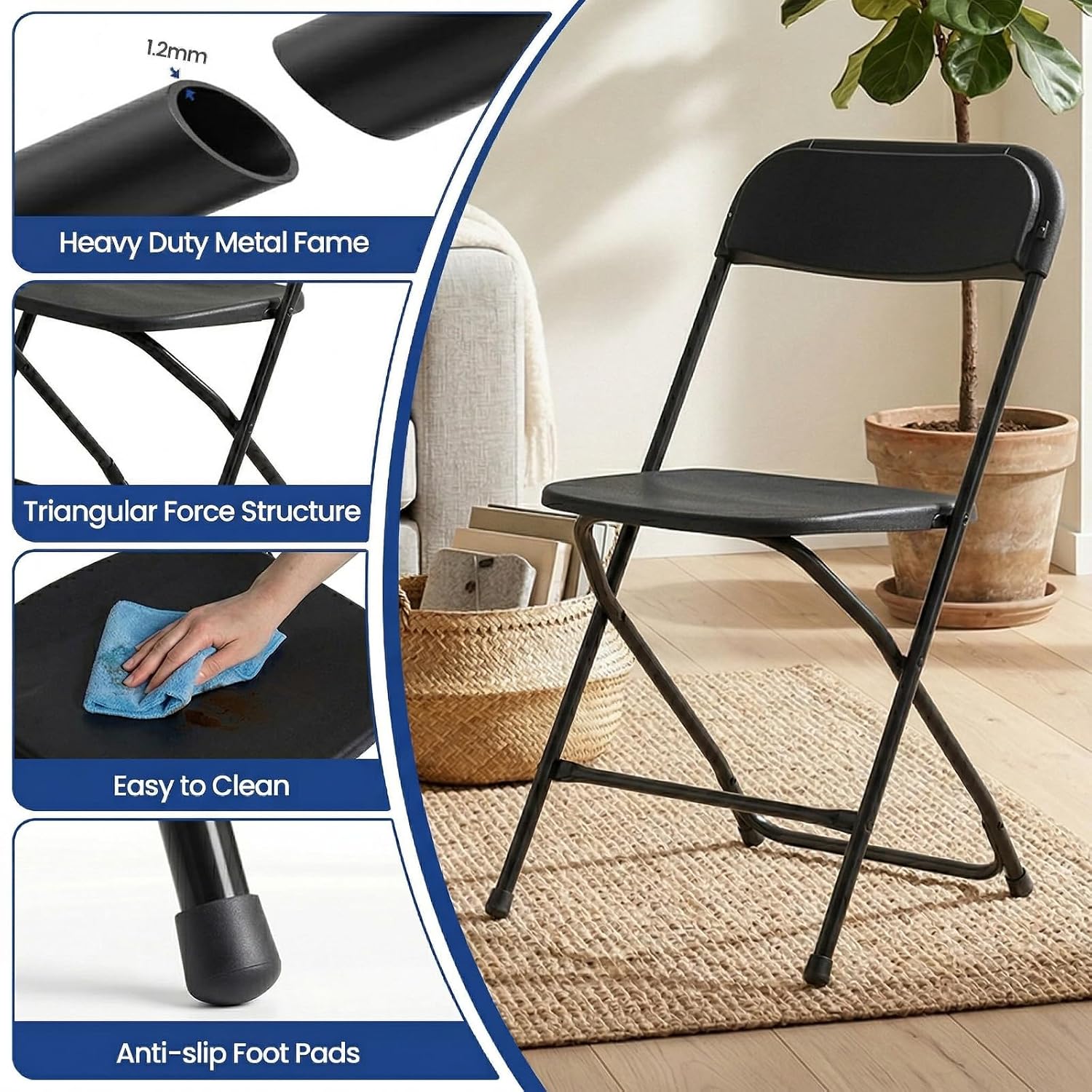 Siyah Katlanır Sandalye Metal  - Outdoor Furniture Metal Chairs incelemesi ve fiyatı